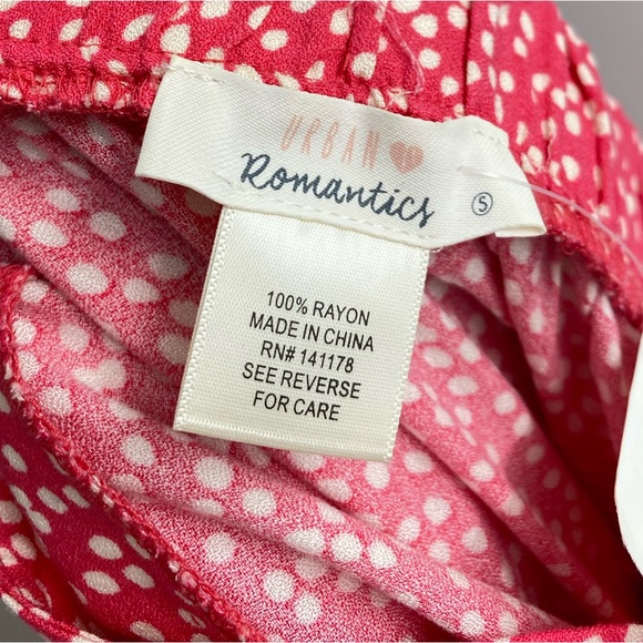 NWT URBAN Romantics Small Pink & White Ruffle Belted Mini Skirt Skort - Picture 3 of 6